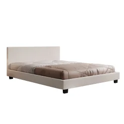 George - Tweepersoonsbed - Teddystof Wit - 180x200x78 cm