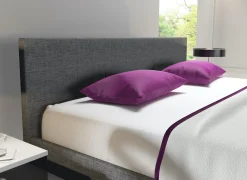 George - Tweepersoonsbed - Stof grijs - 180x200 cm