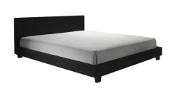 George - Tweepersoonsbed - Kunstleer zwart - 160x200 cm