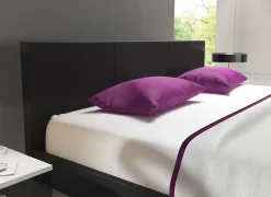 George - Tweepersoonsbed - Kunstleer zwart - 160x200 cm