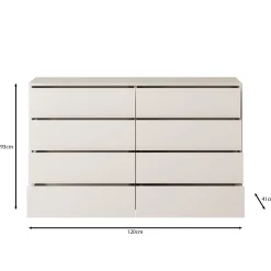 Gideon 2 - Ladekast - Eikenpatroon - 120x41x93 cm