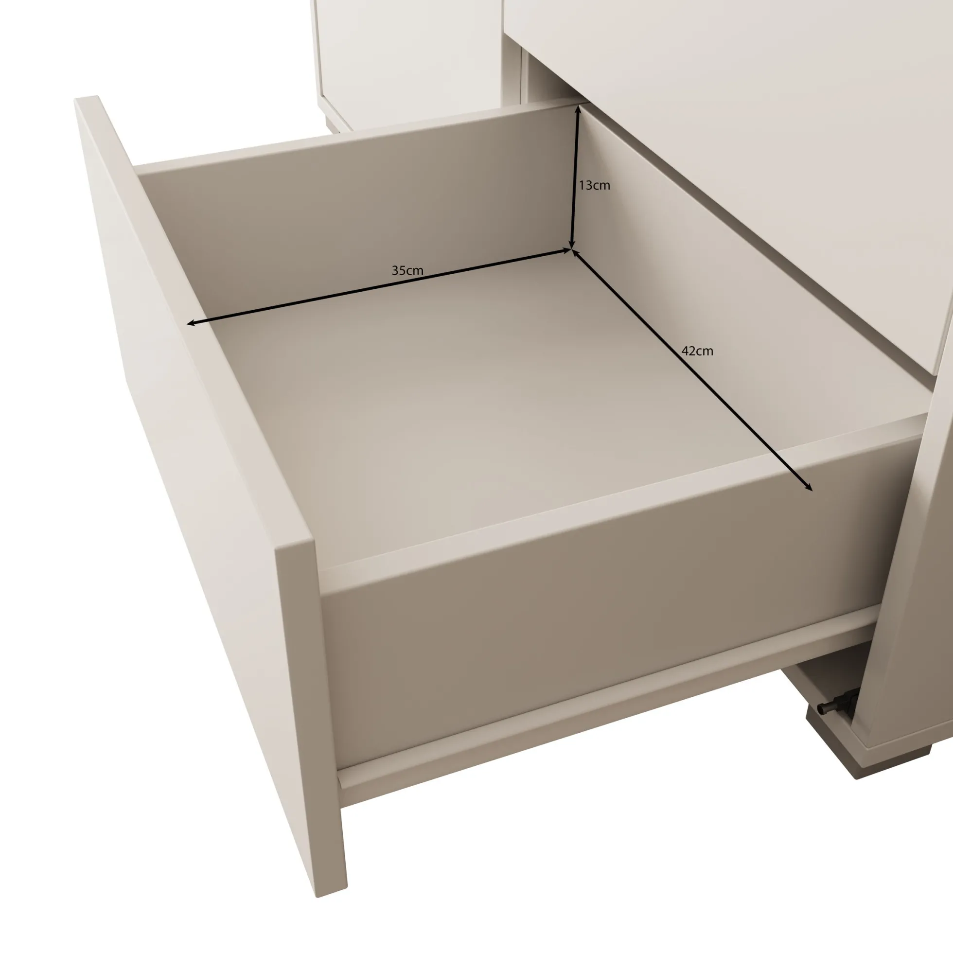 Gideon - Dressoir - Beige - 100x41x93 cm