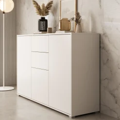 Gideon - Dressoir - Wit - 141x41x93 cm
