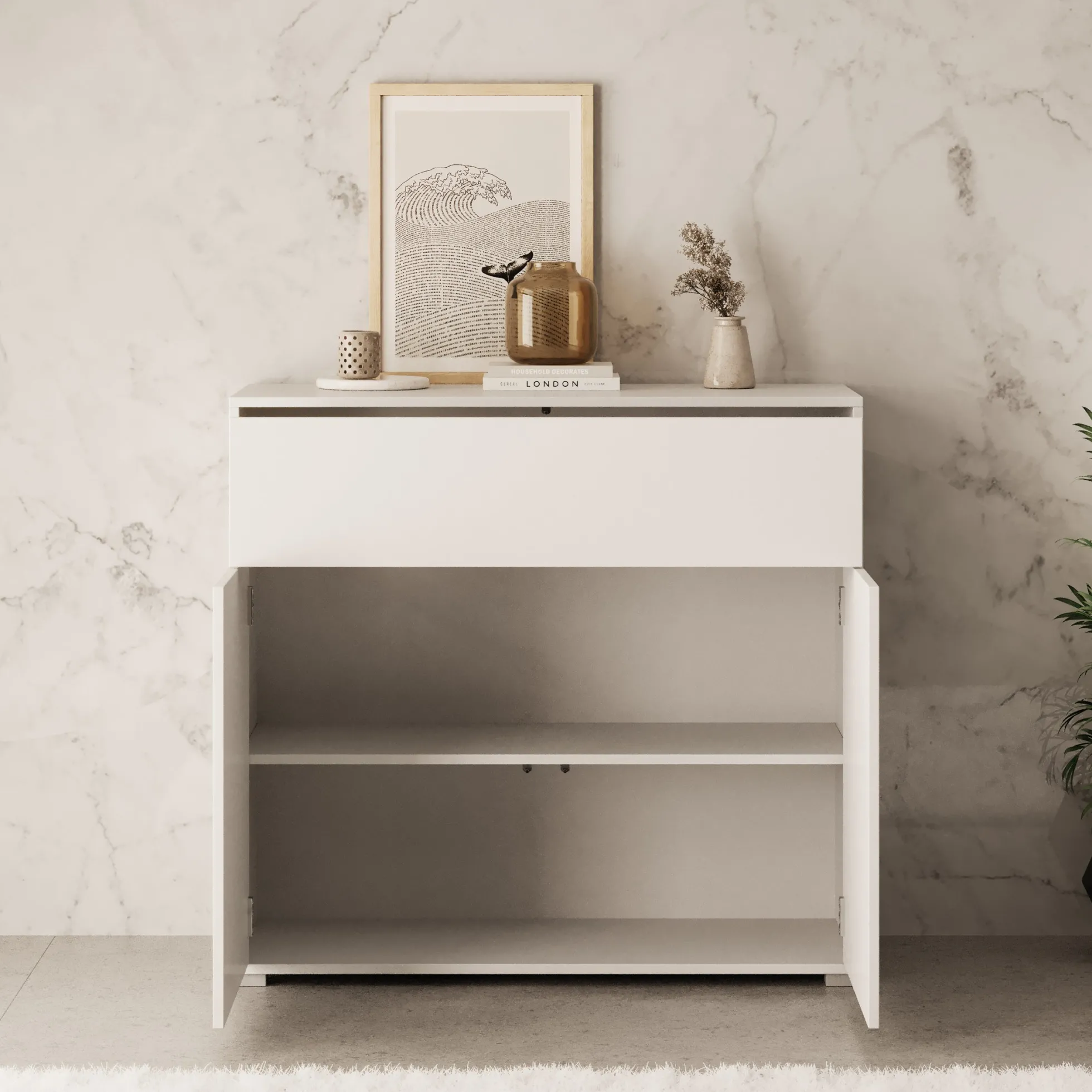 Gideon - Dressoir - Wit - 100x40x93 cm