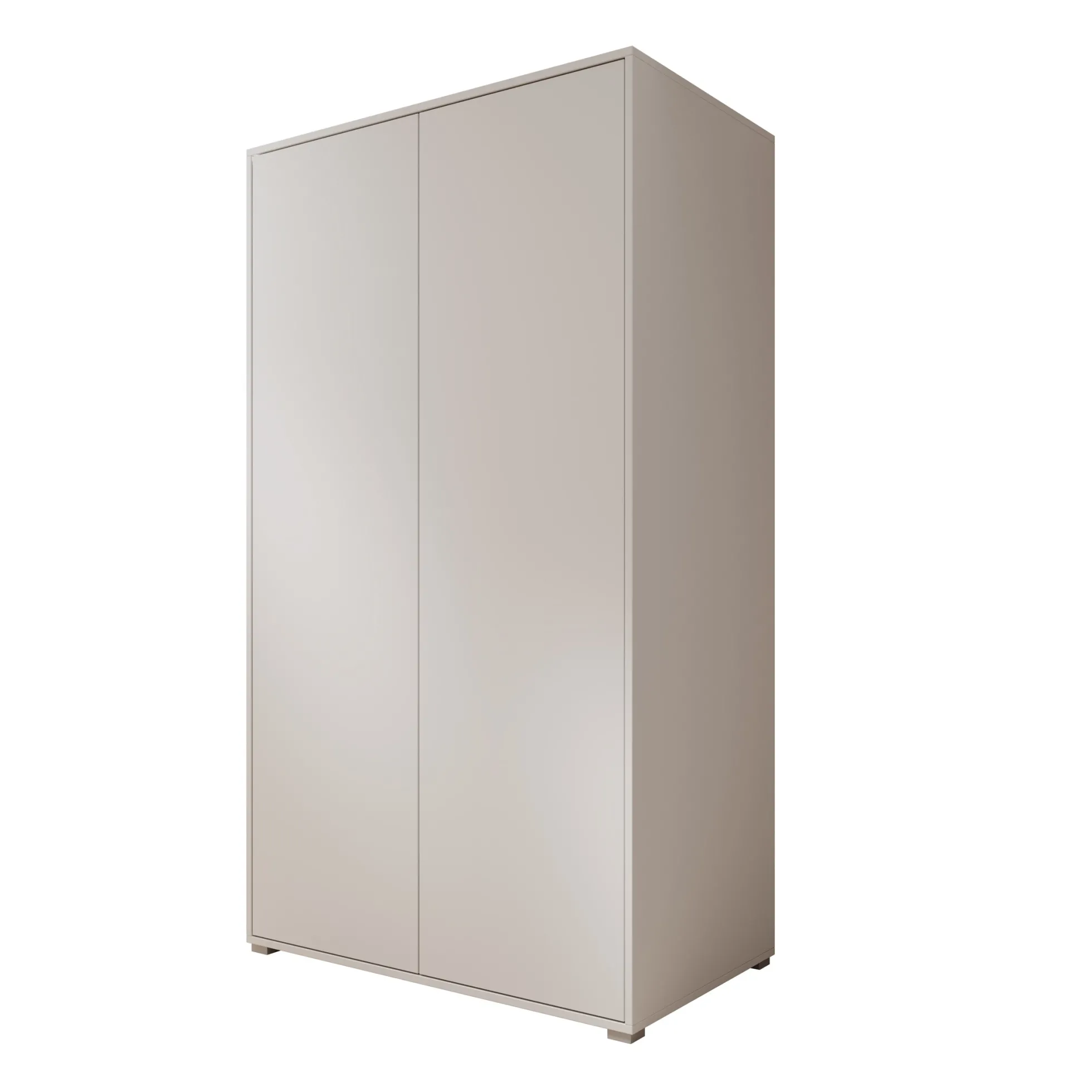 Gideon - Kledingkast 2-deurs - Wit - 100x59x178 cm