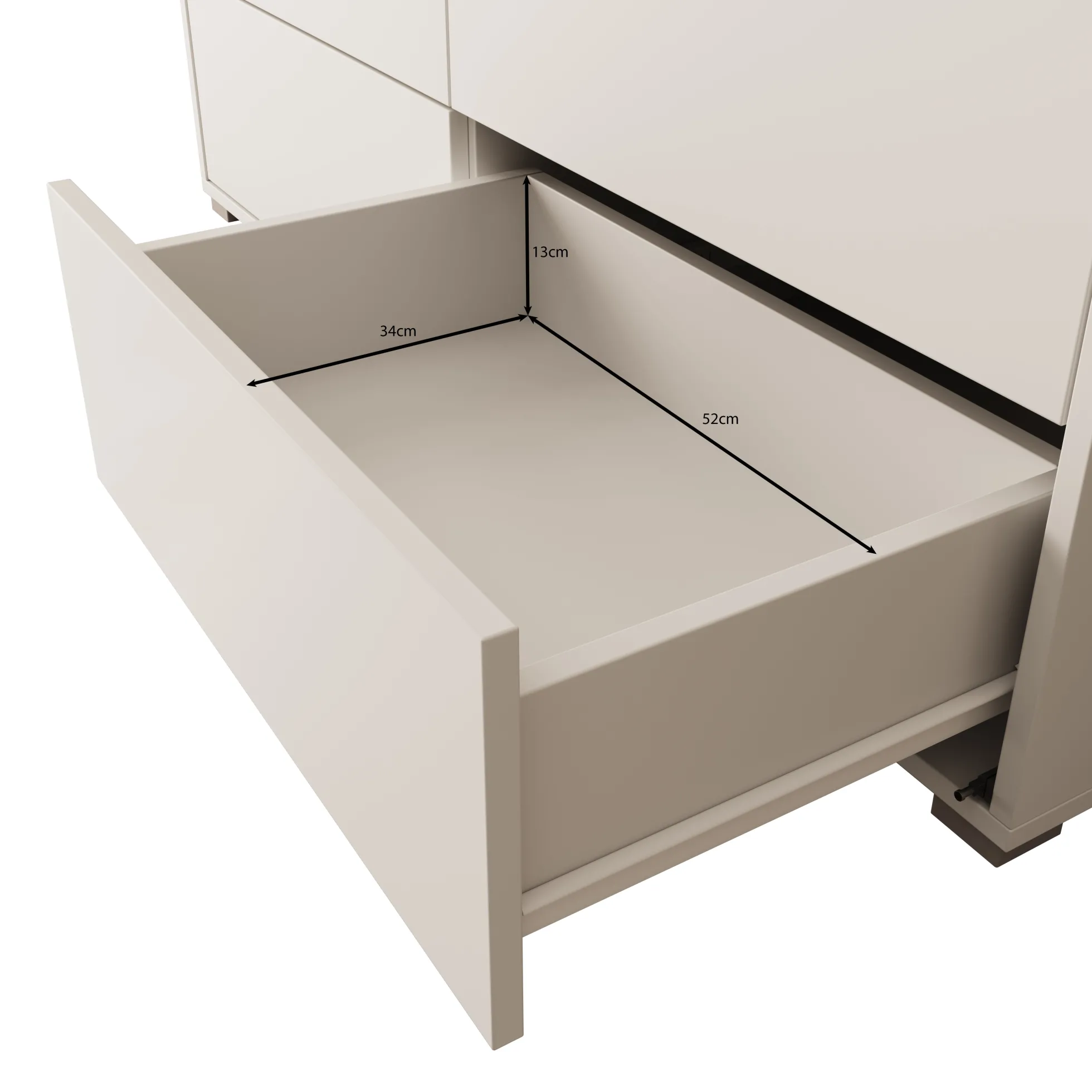 Gideon - Ladekast - Eikenpatroon - 120x41x73