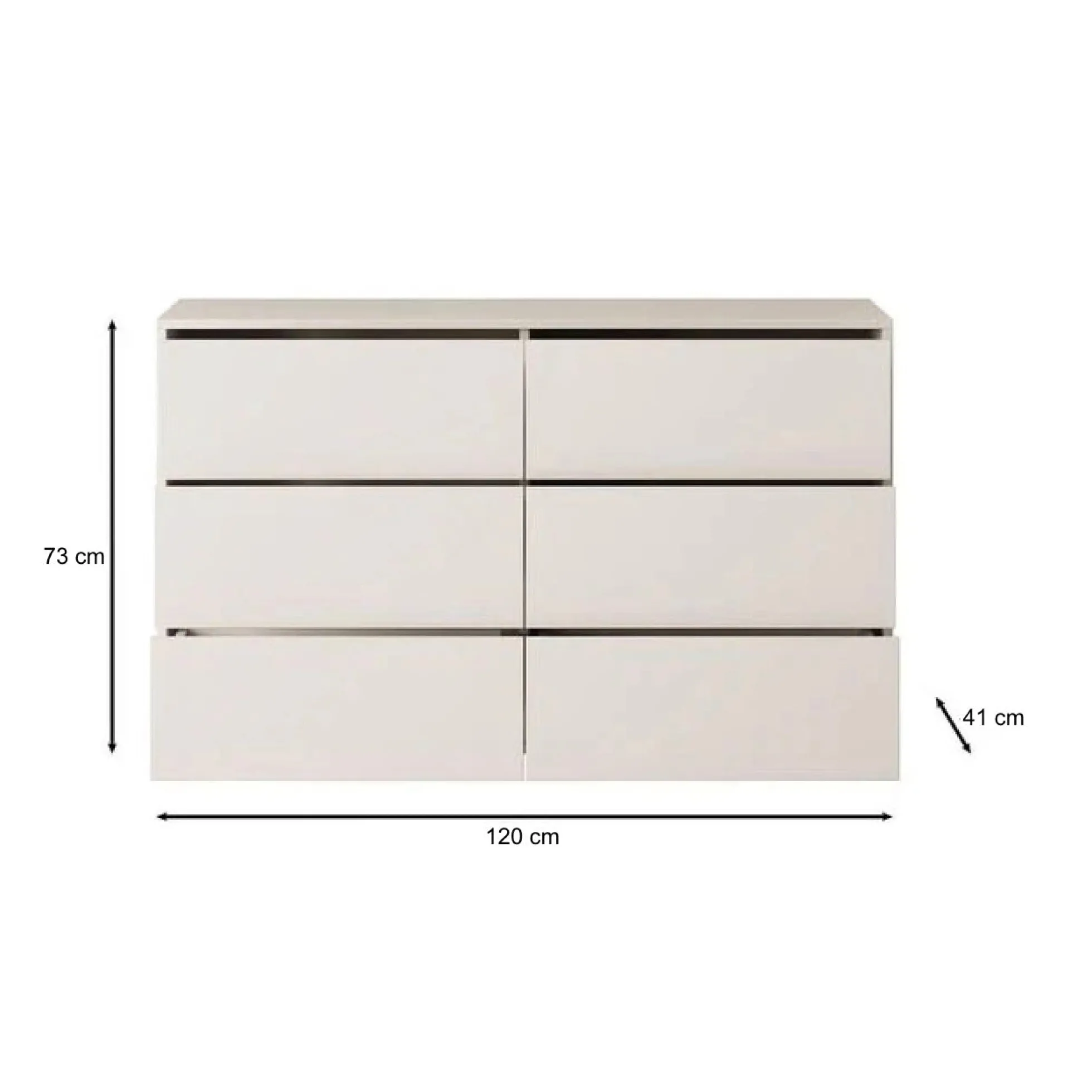 Gideon - Ladekast - Eikenpatroon - 120x41x73