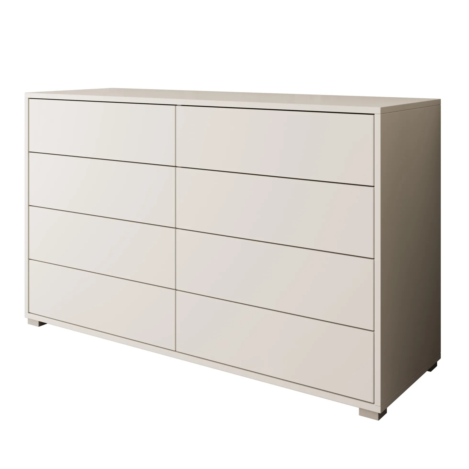 Gideon - Ladekast 8 lades - Wit - 120x41x93 cm