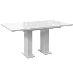 Glamour - Eetkamertafel - Wit - 120x80x76 cm
