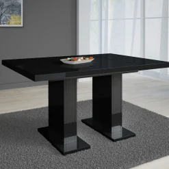 Glamour - Eetkamertafel - Zwart - 120x80x76 cm