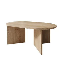 Glenne - Salontafel - Licht eikenpatroon - 110x65x42 cm