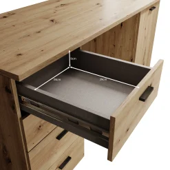 Glymp - Bureau - Eikenpatroon - 145x60x75 cm