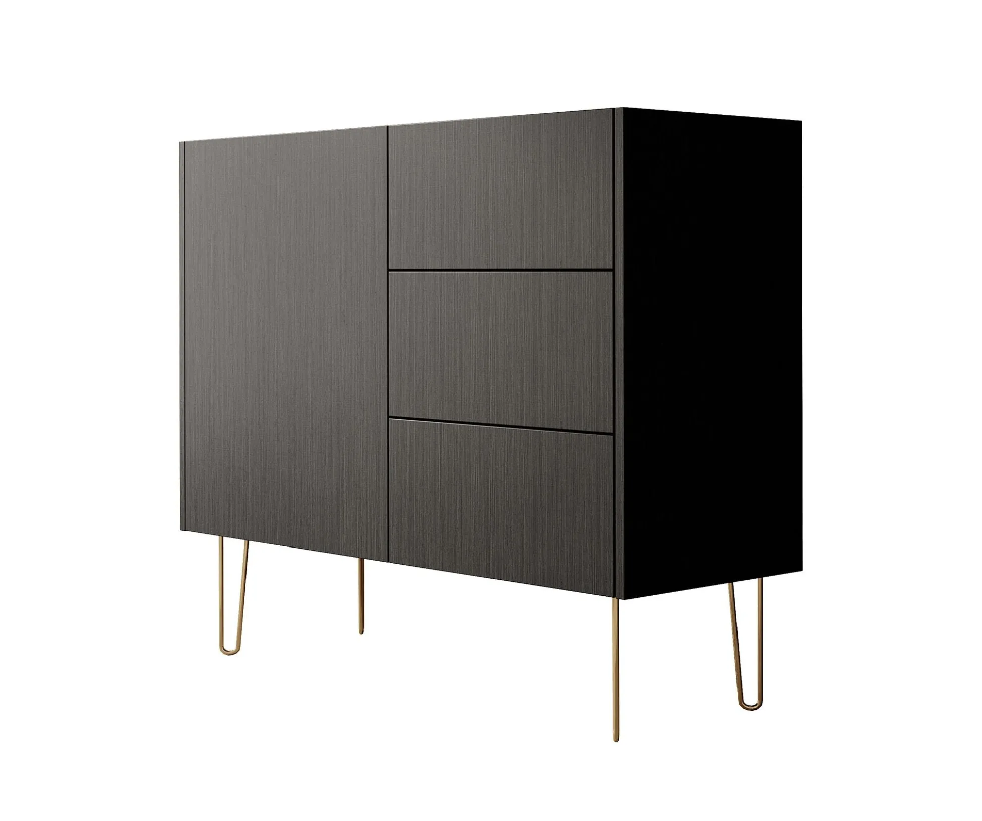 Hacienda - Dressoir - Zwart - 97x37x83 cm