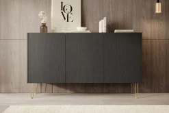 Hacienda - Dressoir - Zwart - 144x37x83 cm
