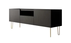 Hacienda - TV-Meubel met 2 deuren - Zwart - 144 cm
