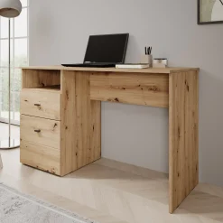 Haroa - Bureau - Eikenpatroon - 127x51x77 cm