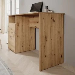 Haroa - Bureau - Eikenpatroon - 127x51x77 cm