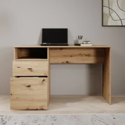 Haroa - Bureau - Eikenpatroon - 127x51x77 cm