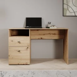 Haroa - Bureau - Eikenpatroon - 127x51x77 cm