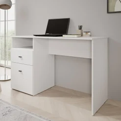 Haroa - Bureau - Wit - 127x51x77 cm
