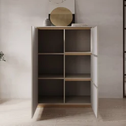 Harper - Dressoir - Beige - 106x40x131 cm