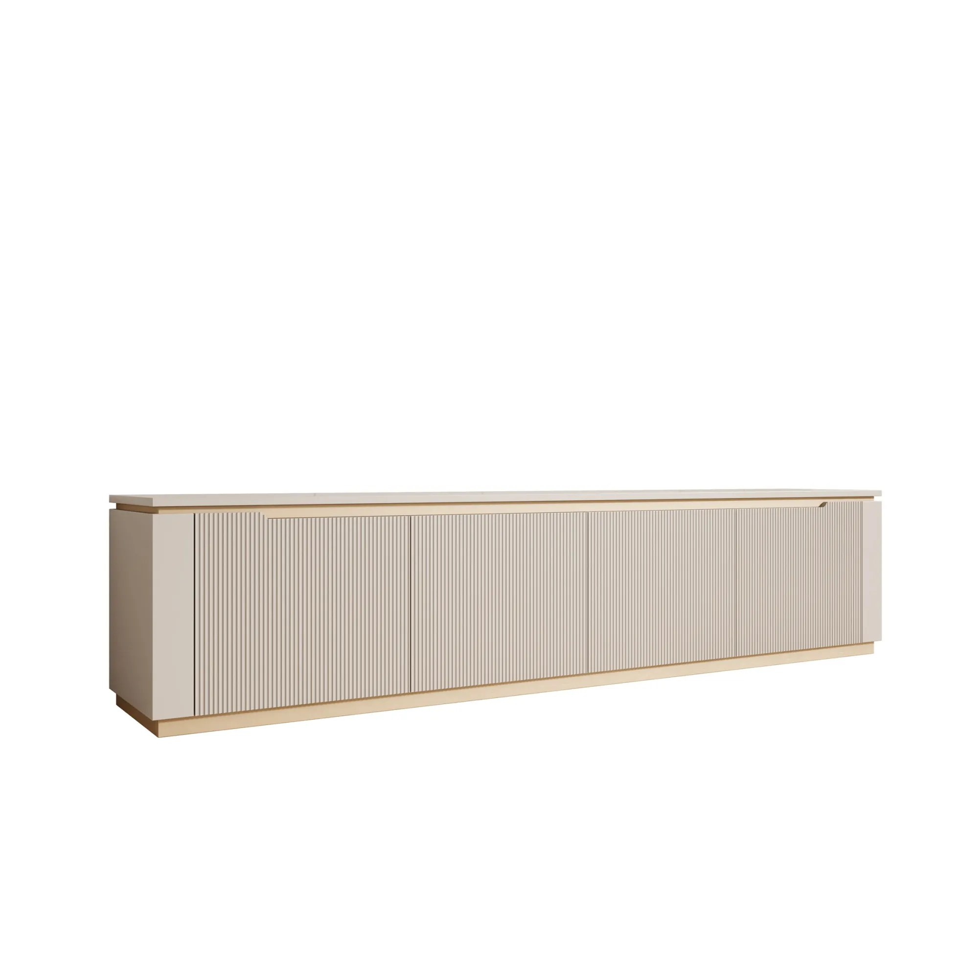 Harper - TV-Meubel - Beige - 219x40x50 cm