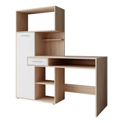 Harrah - Bureau - Eiken - Wit - 150 cm