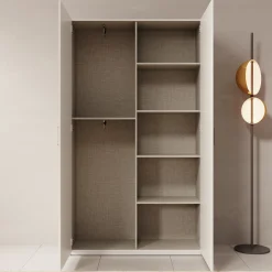 Havron - Kledingkast 2 deurs - Wit - 120x42x211 cm