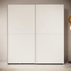 Helvar - Kledingkast met schuifdeuren - Wit - 200x39x211 cm