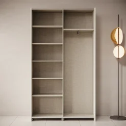 Helvar - Kledingkast met schuifdeuren - Wit - 120x39x211 cm