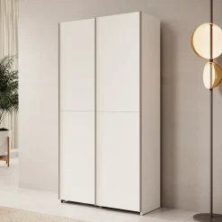 Helvar - Kledingkast met schuifdeuren - Wit - 100x39x191 cm