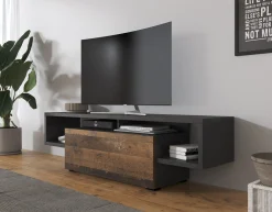 Hertha - TV-Meubel - Antraciet - 138 cm