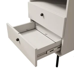 Hidde 2 - Nachtkastje - Wit - 50x36x69 cm