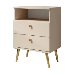 Hidde - Nachtkastje - Beige - 50x36x69 cm