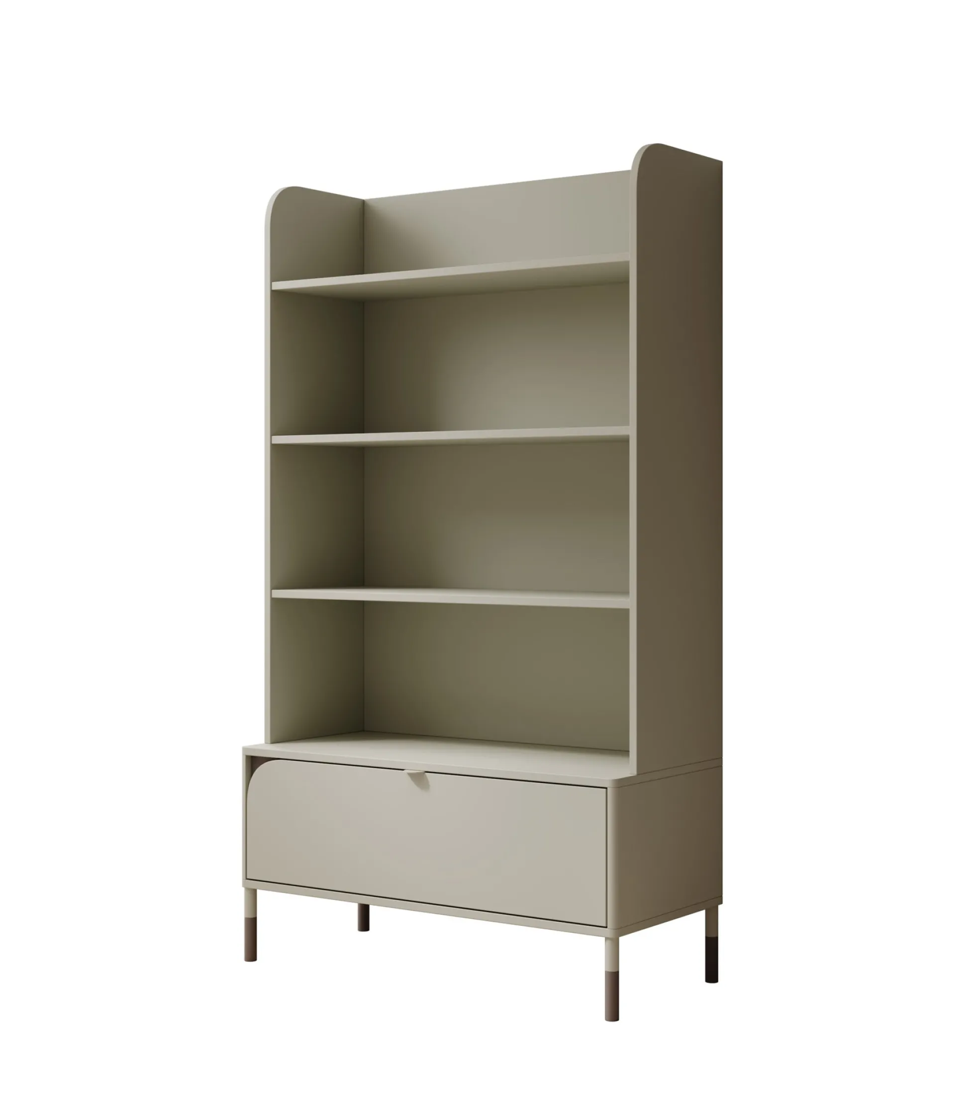 Hill - Boekenkast - Beige - 89x40x159 cm