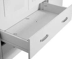 Hinto - Kledingkast 4-deurs - Eiken - 160x52x205 cm