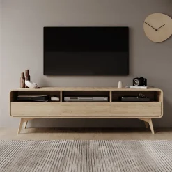 Hoshii - TV-Meubel - Eikenpatroon - 180x39x53 cm