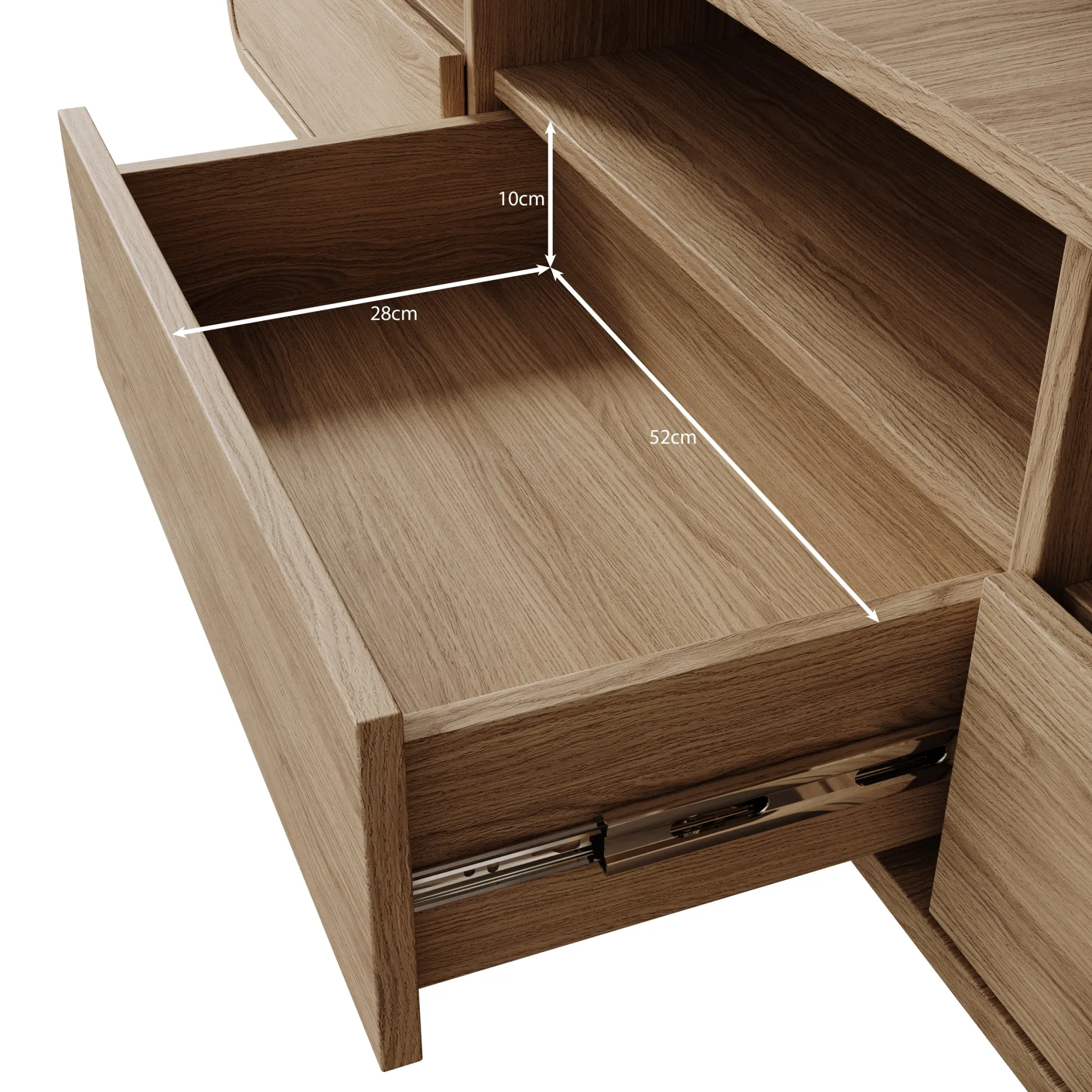 Hoshii - TV-Meubel - Eikenpatroon - 180x39x53 cm
