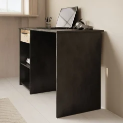 Hyatt - Bureau - Eiken/wit - 156x55 cm