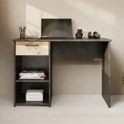 Hyatt - Bureau - Eiken/wit - 156x55 cm