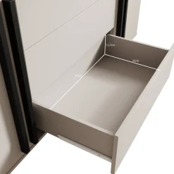 Hydra - Dressoir - Eiken/Zwart - 150x40x78 cm