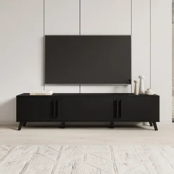 Hydra - TV-Meubel - Zwart - 180x33x40 cm