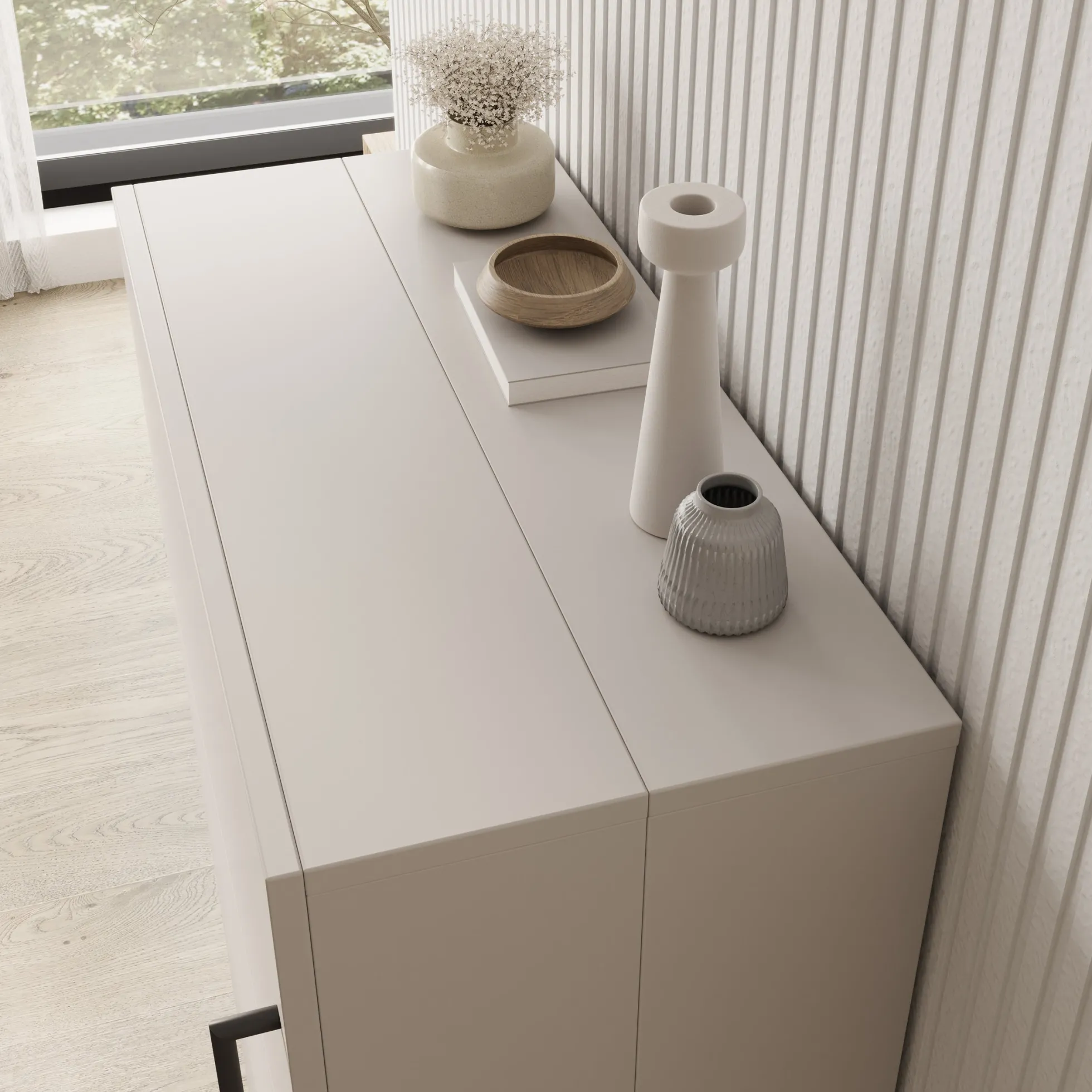 Inverly - Schoenenkast - Beige - 68x33x113 cm