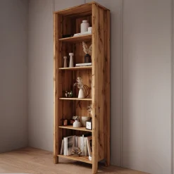 Isaac 1 - Boekenkast - Eiken - 66x37x199 cm