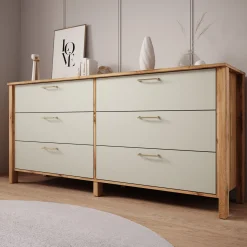 Isaac - Ladekast - Beige - 171x47x81 cm