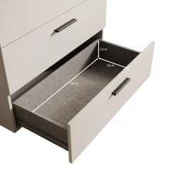 Isandro - Ladekast - Beige - 80x41x74 cm