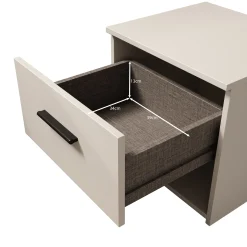 Isandro - Nachtkastje - Beige - 45x41x44 cm