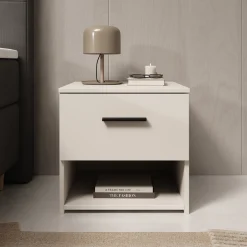 Isandro - Nachtkastje - Beige - 45x41x44 cm