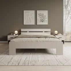 Isandro - Tweepersoonsbed - Beige - 160x200 cm