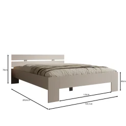 Isandro - Tweepersoonsbed - Beige - 160x200 cm